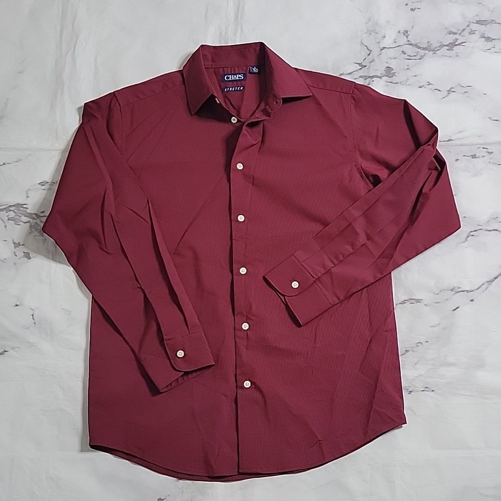 Chaps Youth Red Button down shirt